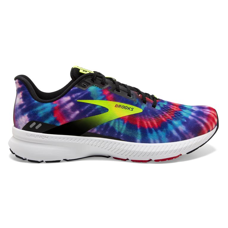 Brooks Women's Launch 8 Light-Cushion Road Running Shoes - Black/Nightlife/GreenYellow/Red (CYMH5328